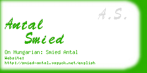 antal smied business card